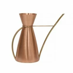ACHLA DESIGNS 11 in. L Brushed Finished Copper Elegant Garden Watering Carafe