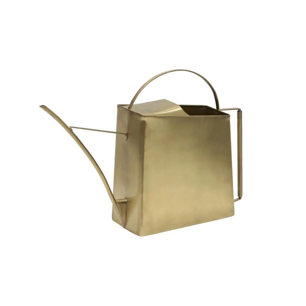 ACHLA DESIGNS 13 in. L Brushed Finished Solid Brass Elegant Modern Windowsill Watering Can