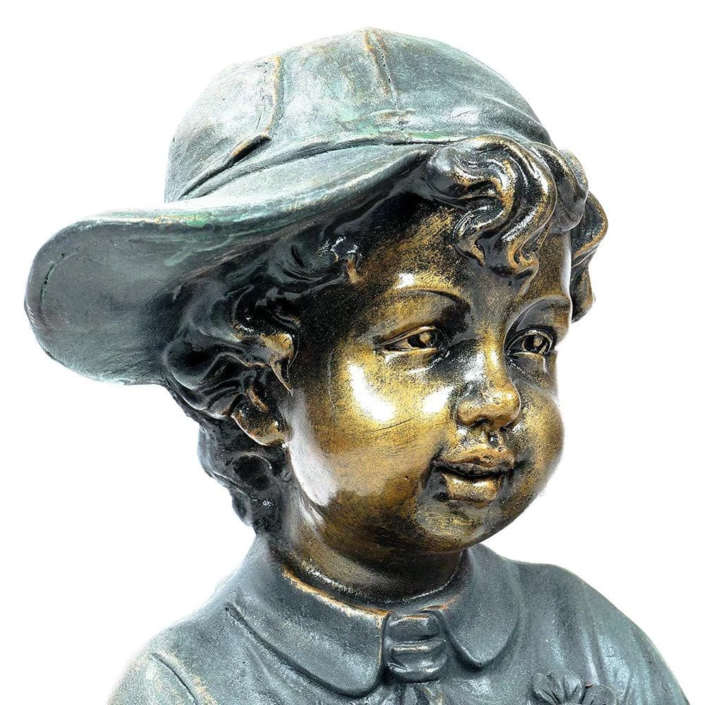 Alpine Corporation 2-Piece Indoor/Outdoor Girl and Boy Reading Statue Set Yard Art Decoration - Image 10