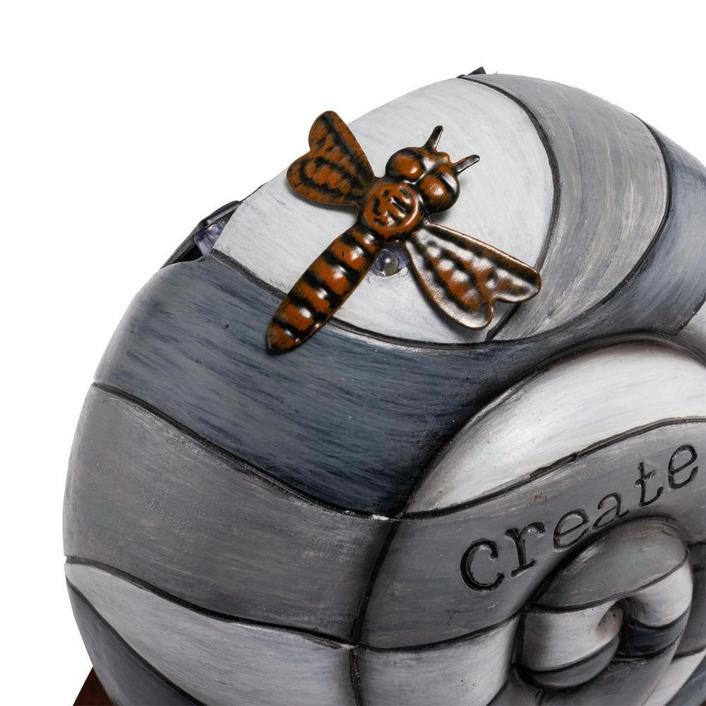 Alpine Corporation Create Snail Statue with Solar-Powered LED Light - Image 3