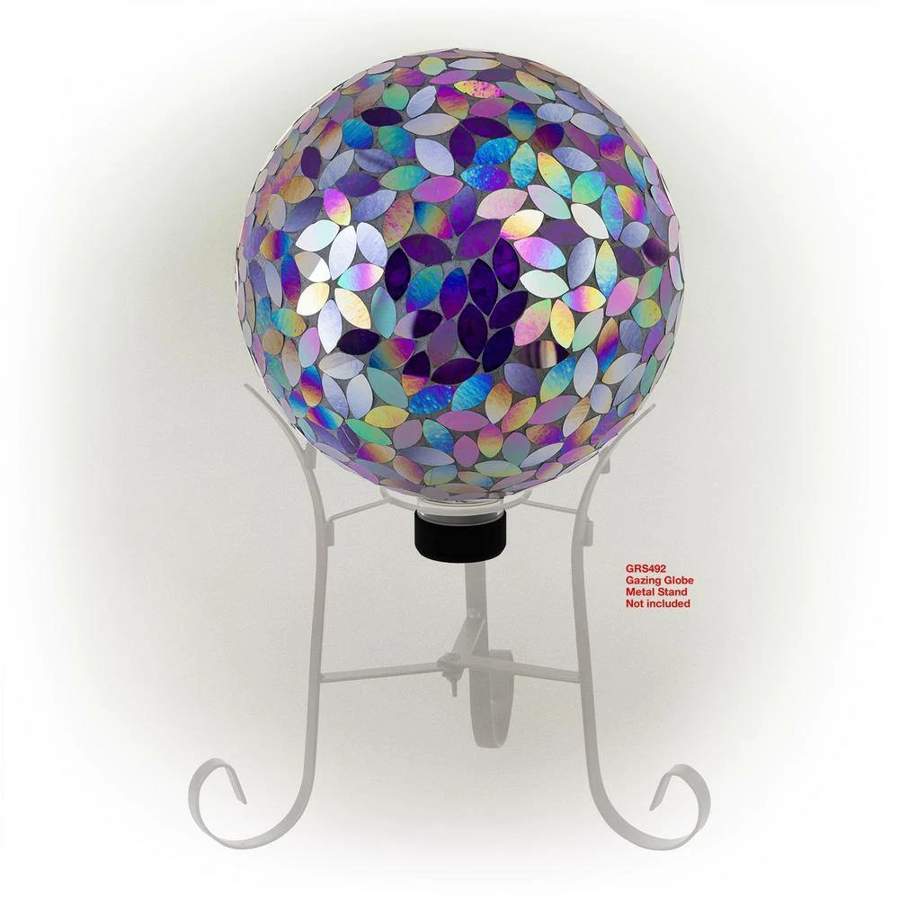 Alpine Corporation Indoor/Outdoor Glass Mosaic Gazing Globe Yard Decoration - Image 8