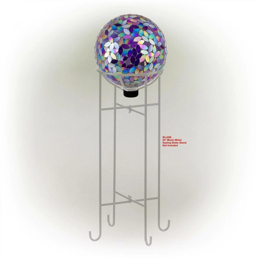Alpine Corporation Indoor/Outdoor Glass Mosaic Gazing Globe Yard Decoration - Image 7