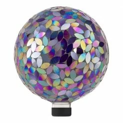 Alpine Corporation Indoor/Outdoor Glass Mosaic Gazing Globe Yard Decoration