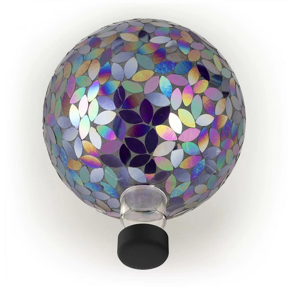 Alpine Corporation Indoor/Outdoor Glass Mosaic Gazing Globe Yard Decoration - Image 6