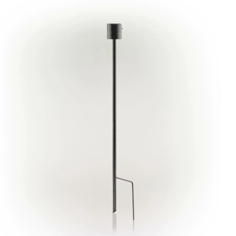 Alpine Corporation 31 in. Tall Outdoor Metal Gazing Globe Display Stand, Black - Image 8