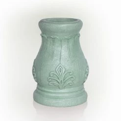 Alpine Corporation 12 in. Tall Indoor/Outdoor Roman Column Gazing Globe Display Stand