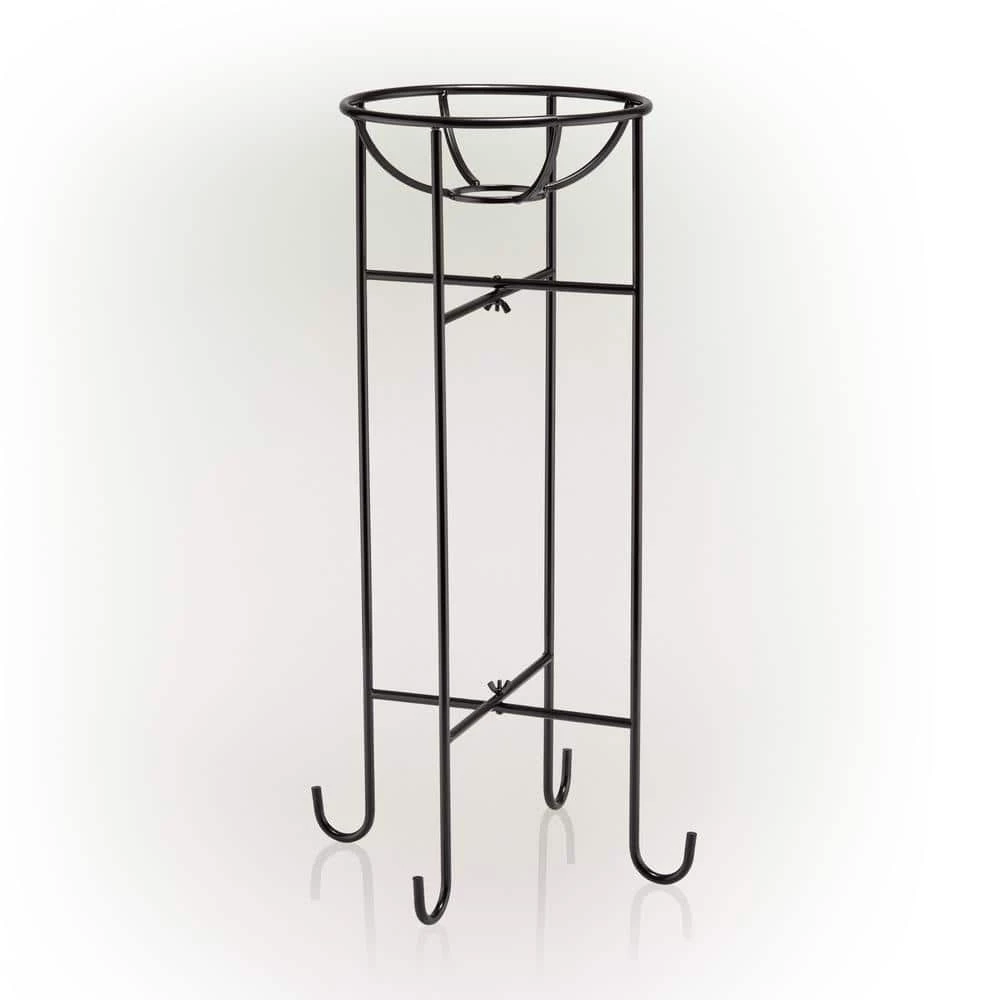 Alpine Corporation 24 in. Tall Indoor/Outdoor Metal Gazing Globe Display Stand