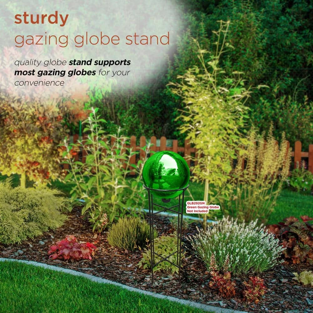 Alpine Corporation 24 in. Tall Indoor/Outdoor Metal Gazing Globe Display Stand - Image 4