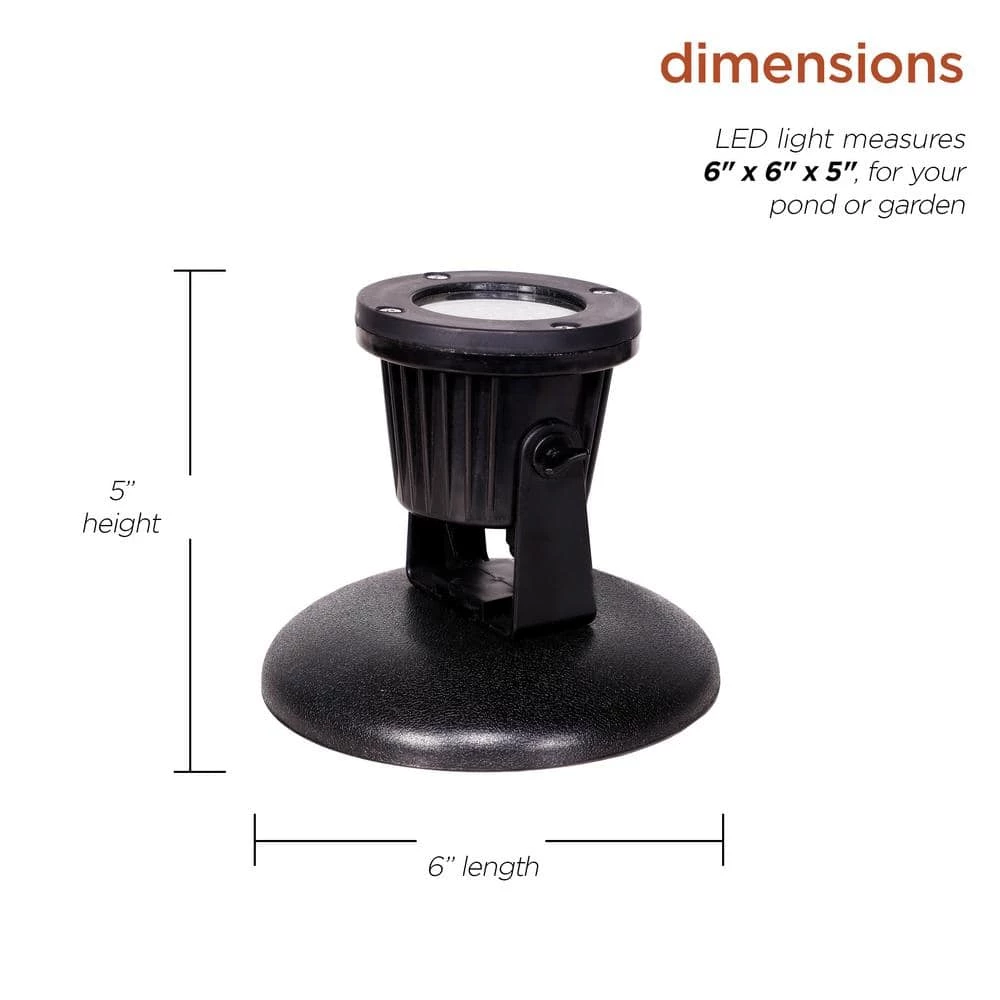 Alpine Corporation Outdoor 36 Count Pond or Garden Super Bright White LED Light with Transformer - Image 3