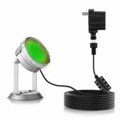 Alpine Corporation Outdoor 72 Count Super Bright LED Lights with Transformer and Inline Controller