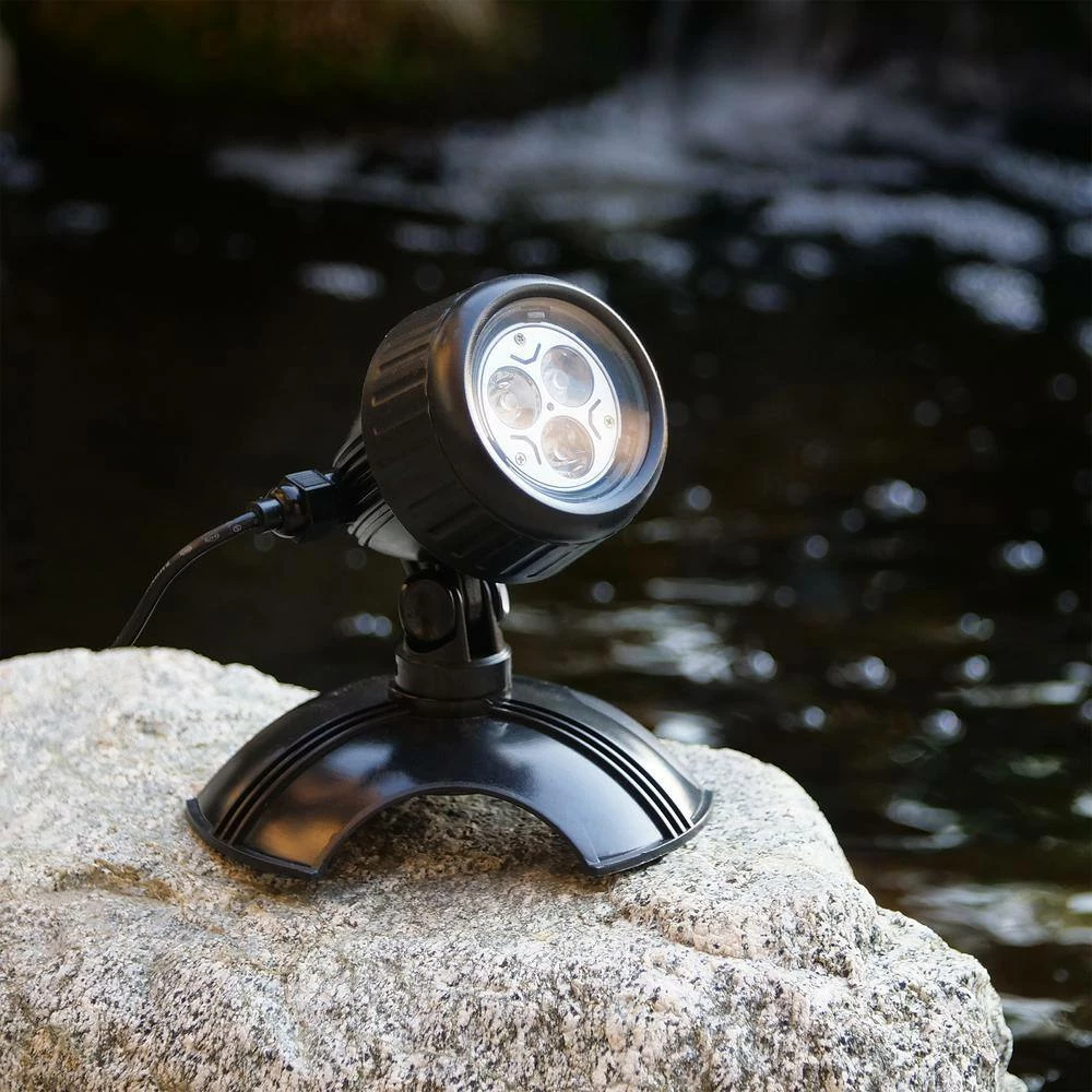 Alpine Corporation Set of 1 Warm White Outdoor with 3 LED Lights for Water Features and Garden - Image 13