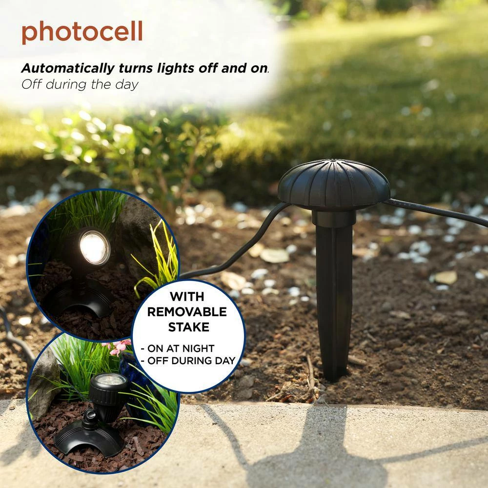 Alpine Corporation Set of 1 Warm White Outdoor with 3 LED Lights for Water Features and Garden - Image 7