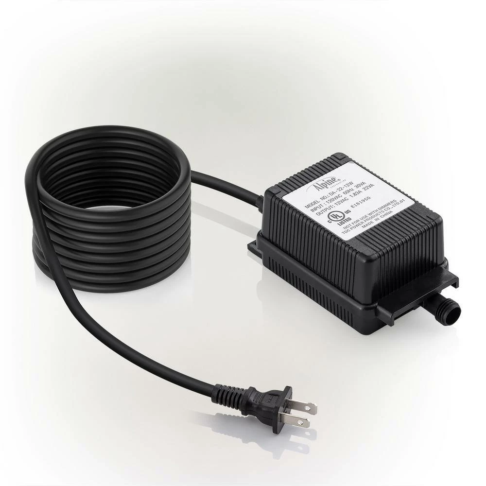 Alpine Corporation Outdoor 22W Replacement Transformer with Photo Cell and Timer for Ponds and Fountains - Image 2