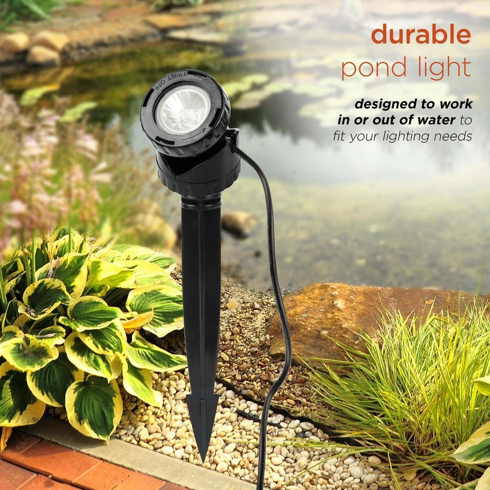 Alpine Corporation Power Beam Set of 3 Indoor/Outdoor 20-Watt Halogen Lights with Transformer - Image 4