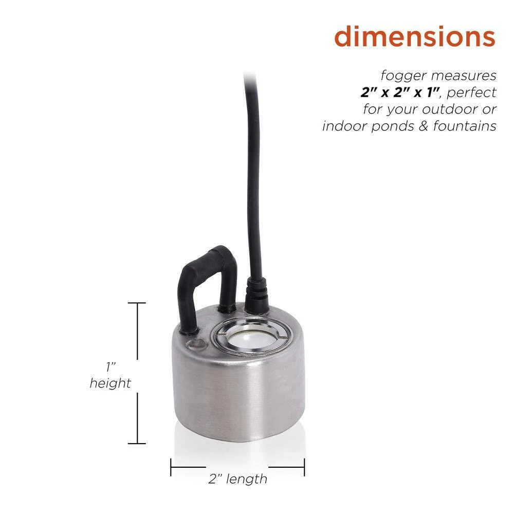 Alpine Corporation Single Jet Pond Fogger with Transformer Outdoor Decor Accessory - Image 3
