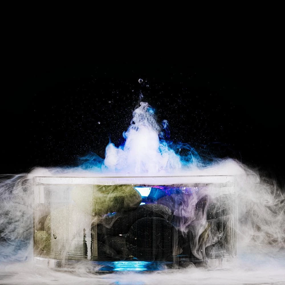 Alpine Corporation Single Jet Pond Fogger with Floating Ring and 12 LED Lights with Transformer Outdoor Decor Accessory - Image 5