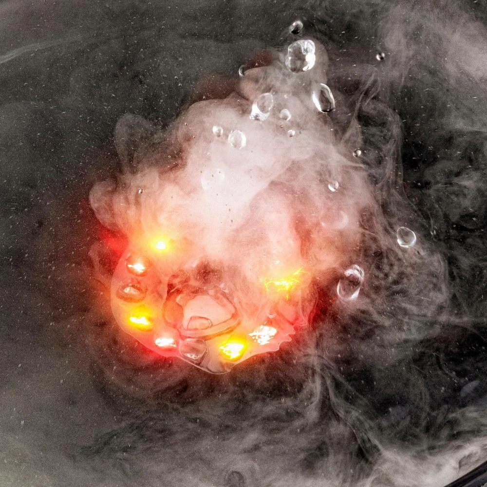 Alpine Corporation Single Jet Pond Fogger with Floating Ring and 12 LED Lights with Transformer Outdoor Decor Accessory - Image 6