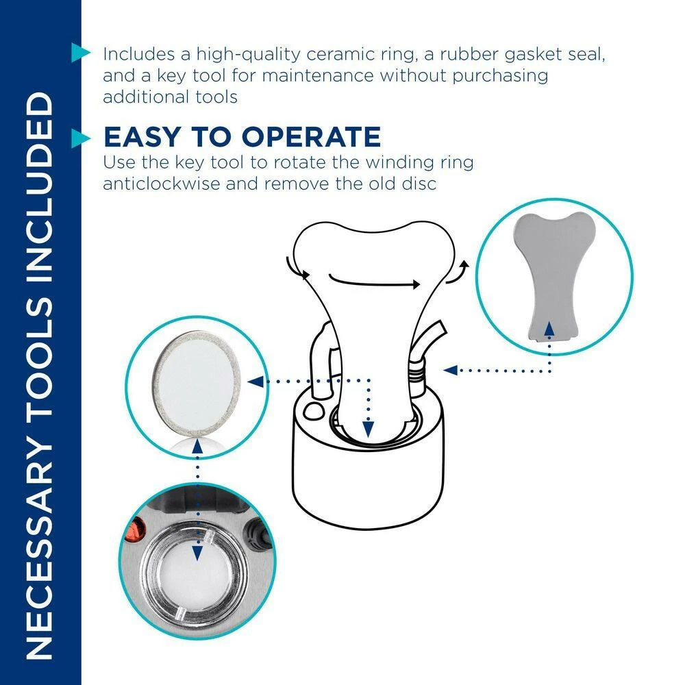 Alpine Corporation 20 mm Fogger/Mist Maker Disk Maintenance Kit for FG202LR/FG203LR Foggers - Image 4