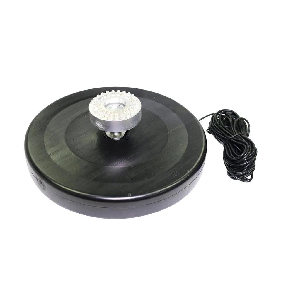 Alpine Corporation 550-GPH Pump 48-LED Light Floating Spray Fountain, Black - Image 10