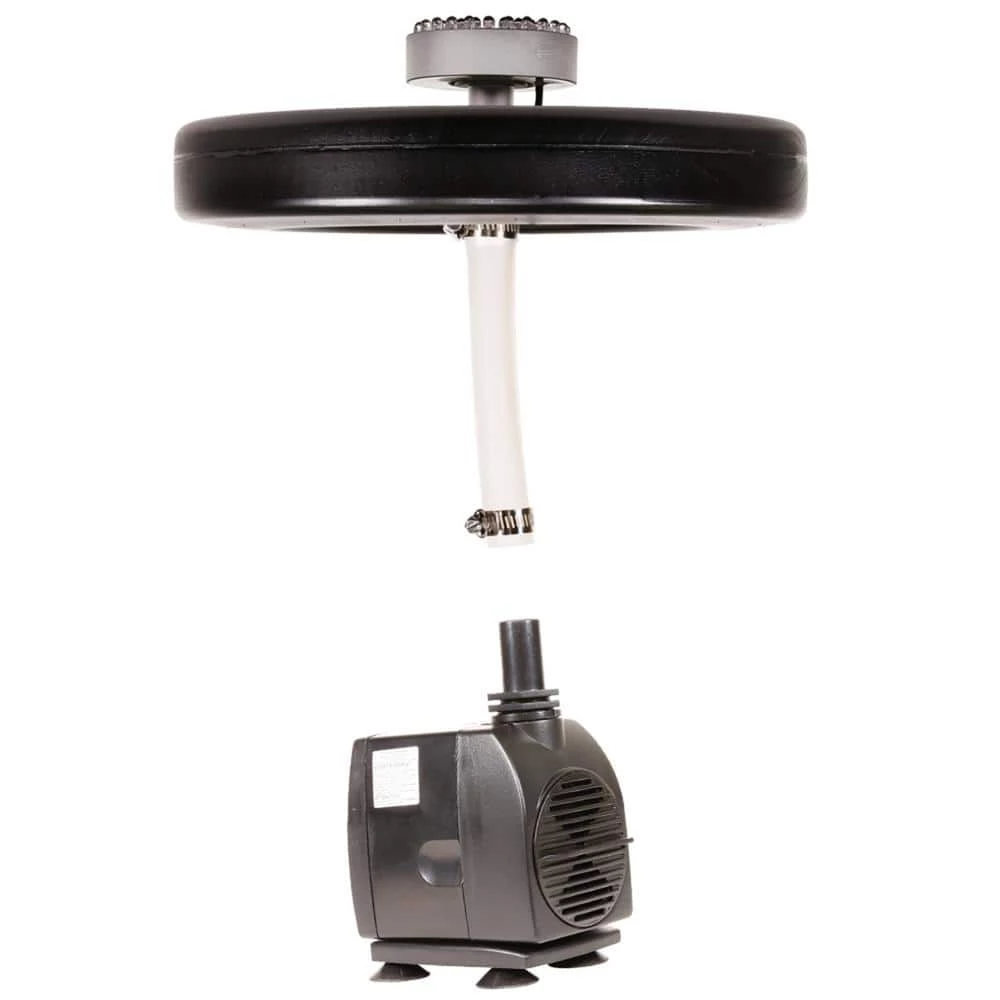 Alpine Corporation 550-GPH Pump 48-LED Light Floating Spray Fountain, Black - Image 11