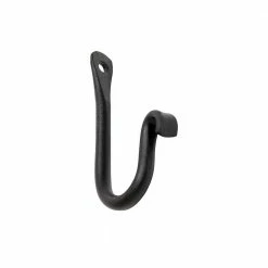 ACHLA DESIGNS 4 in. L Black Powder Coat Iron Multi-Purpose J-Hook Bracket