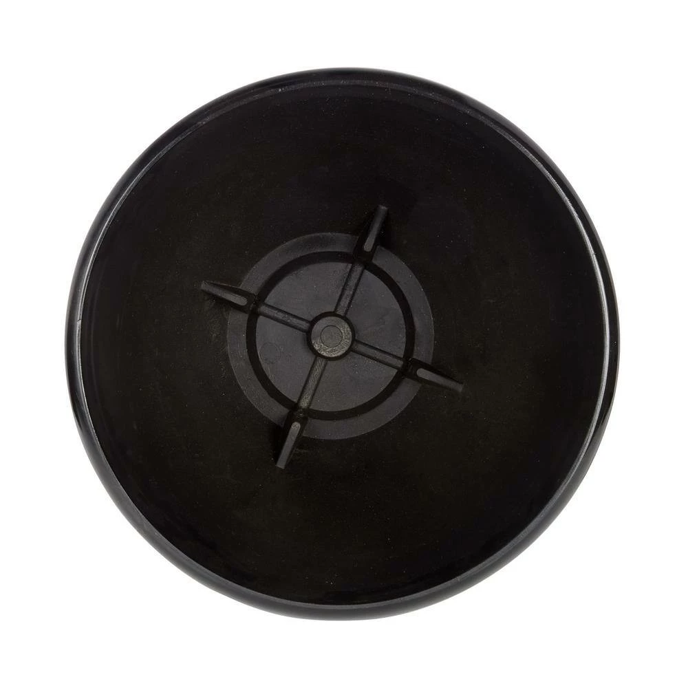 Alpine Corporation Indoor/Outdoor Stone Planters with Drainage Holes and Plugs, Speckled Black (Set of 3) - Image 10