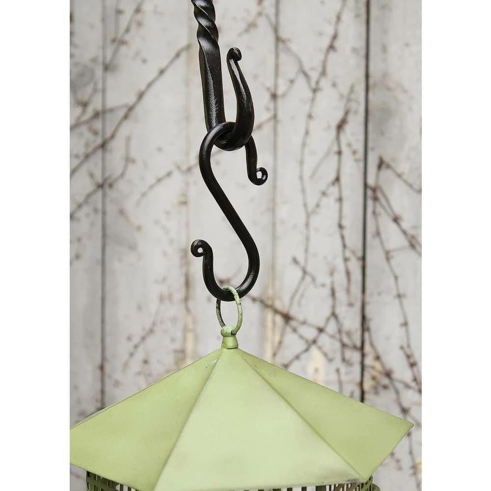 ACHLA DESIGNS 3.5 in. Tall Black Powder Coat Metal Decorative Mini S-Hook Brackets (Set of 3) - Image 4