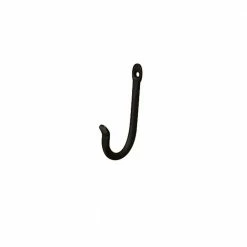 ACHLA DESIGNS 3 in. Tall Black Powder Coat Iron Multi-Use J-Hook