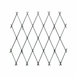 ACHLA DESIGNS Traditional Wall Mounted Lattice Garden Trellis, 43 in. Tall Graphite Powdercoat Finish