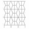 ACHLA DESIGNS 84 in. H Black Powdercoated Wrought Iron Outdoor Garden Zigzag Screen Trellis