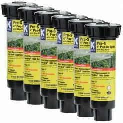 K-Rain Pro S with Stop Flow Adjustable 4 in. Pop-Up Sprinkler (6-Pack)