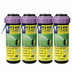 K-Rain K2 Smartset Reclaim Water Adjustable Pattern 5 in. Gear Drive Sprinkler (4-Pack)