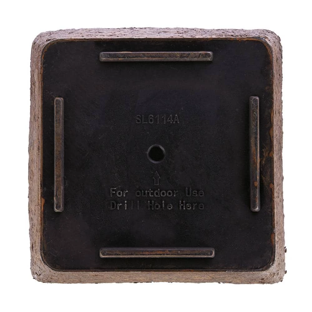 Alpine Corporation Indoor/Outdoor Resin Stone-look Squared Planter, Large, Brown (Set of 2) - Image 11