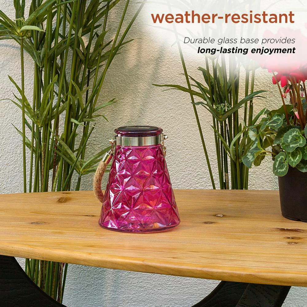 Alpine Corporation 7 in. Tall Solar Pink LED Wasp Trap, Set of 2 - Image 7