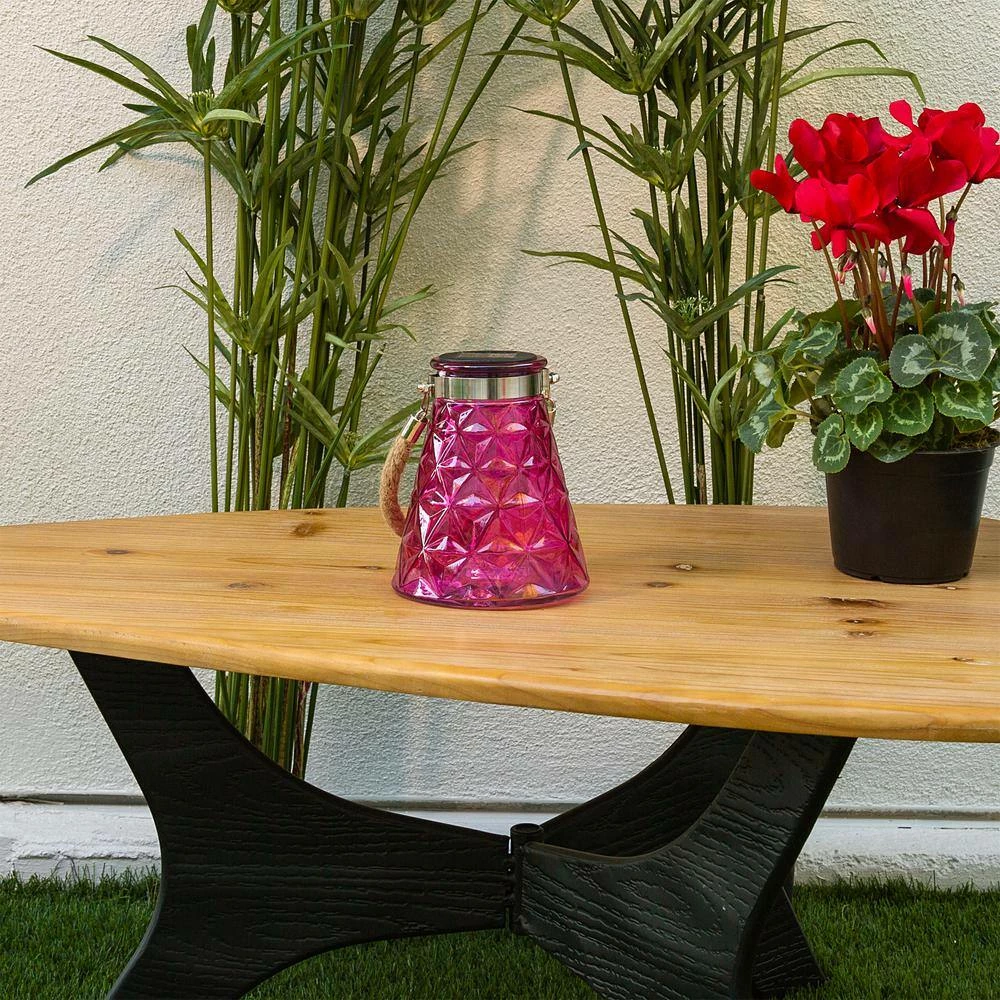 Alpine Corporation 7 in. Tall Solar Pink LED Wasp Trap, Set of 2 - Image 2