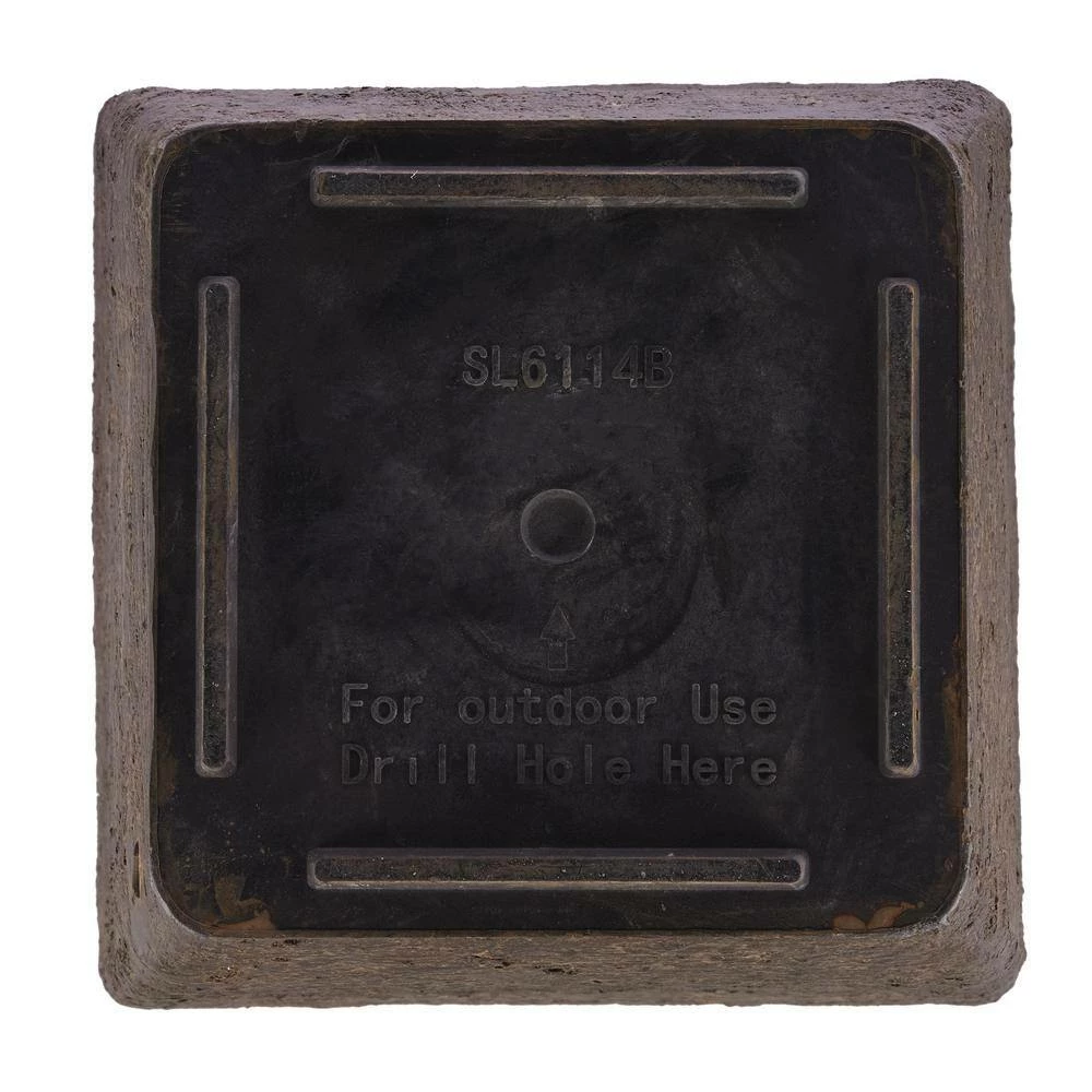 Alpine Corporation Medium Brown Indoor/Outdoor Stone-Look Resin Squared Planter (Set of 2) - Image 11